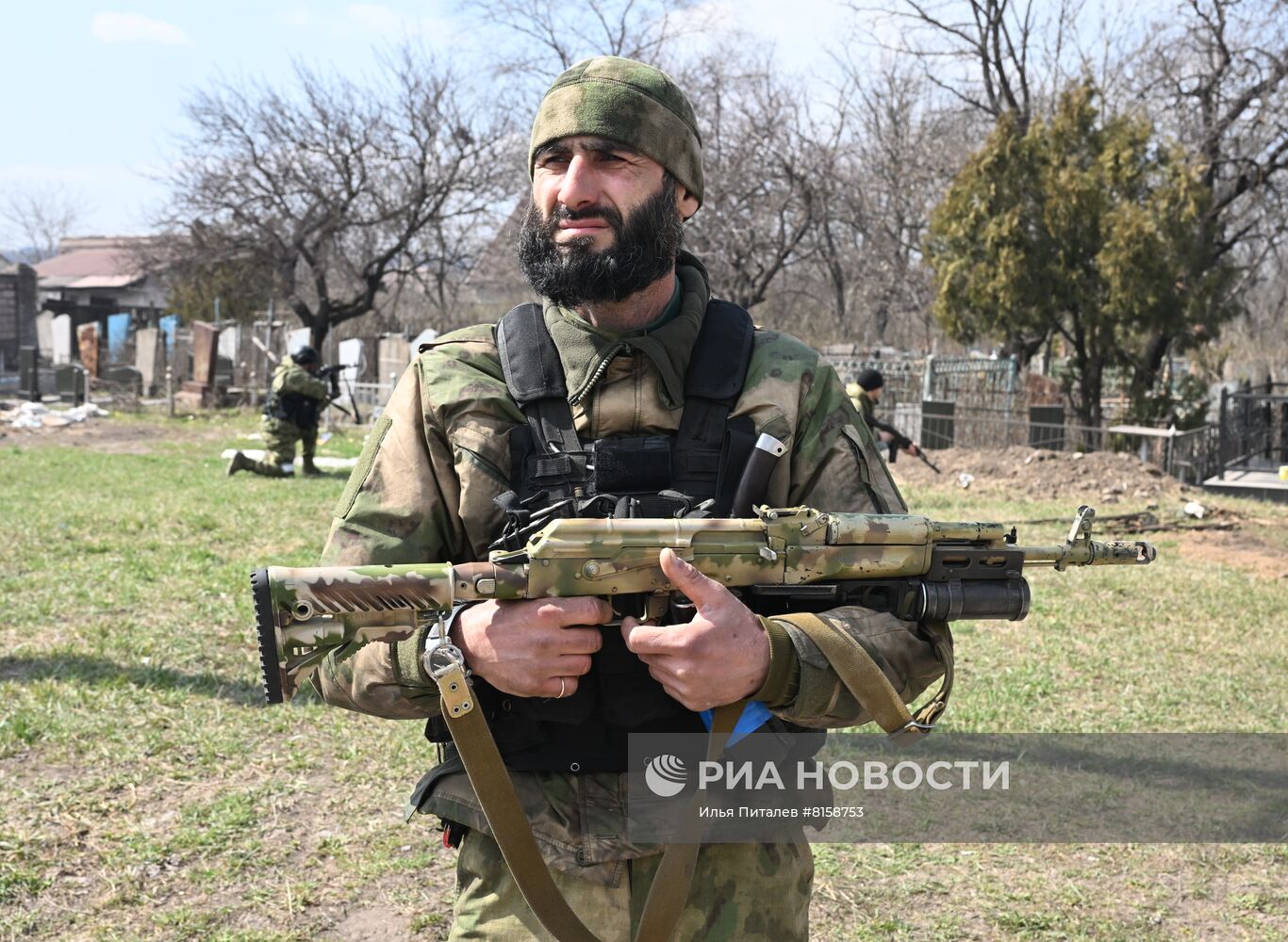 Бойцы батальона "Ахмат" в Мариуполе