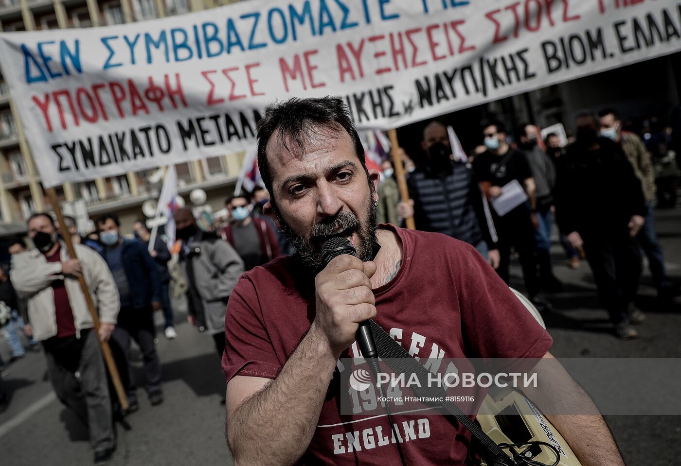 Митинги в Греции против повышения цен и вовлечения в события на Украине