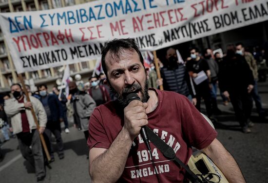 Митинги в Греции против повышения цен и вовлечения в события на Украине