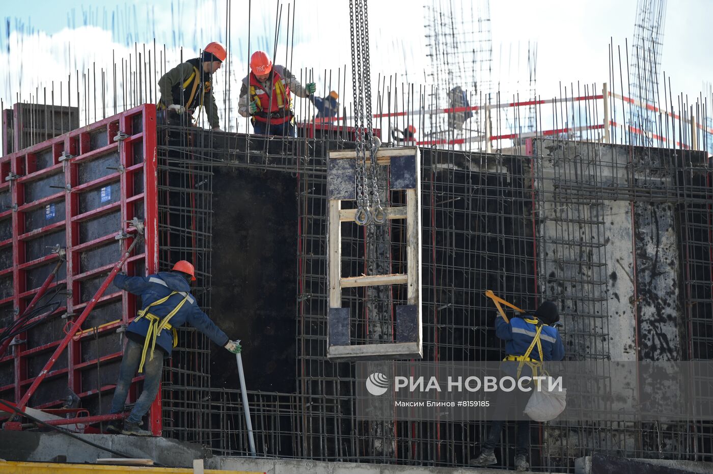 Строительная площадка жилого комплекса в Москве