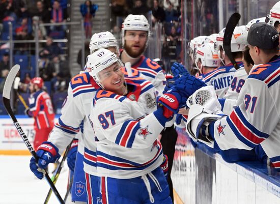 Хоккей. КХЛ. Матч ЦСКА - СКА