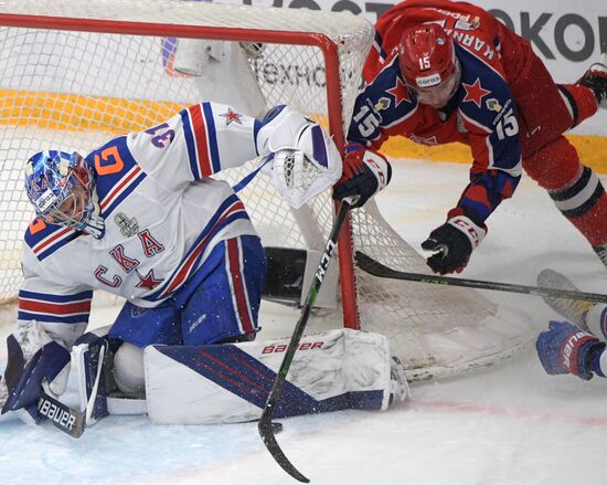 Хоккей. КХЛ. Матч ЦСКА - СКА