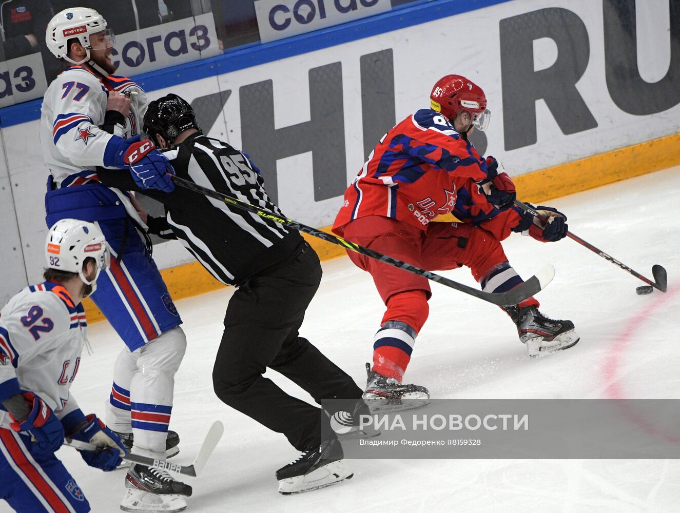 Хоккей. КХЛ. Матч ЦСКА - СКА