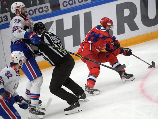 Хоккей. КХЛ. Матч ЦСКА - СКА