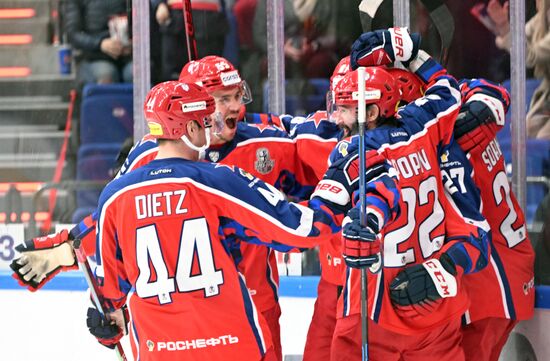 Хоккей. КХЛ. Матч ЦСКА - СКА