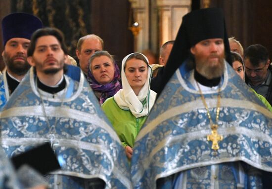 Патриаршее служение в праздник Благовещения Пресвятой Богородицы