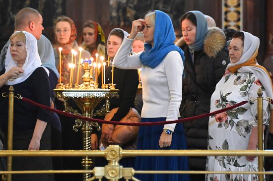 Патриаршее служение в праздник Благовещения Пресвятой Богородицы