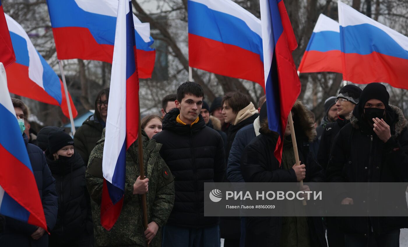 Праздничные митинги по случаю Дня независимости ДНР и ЛНР