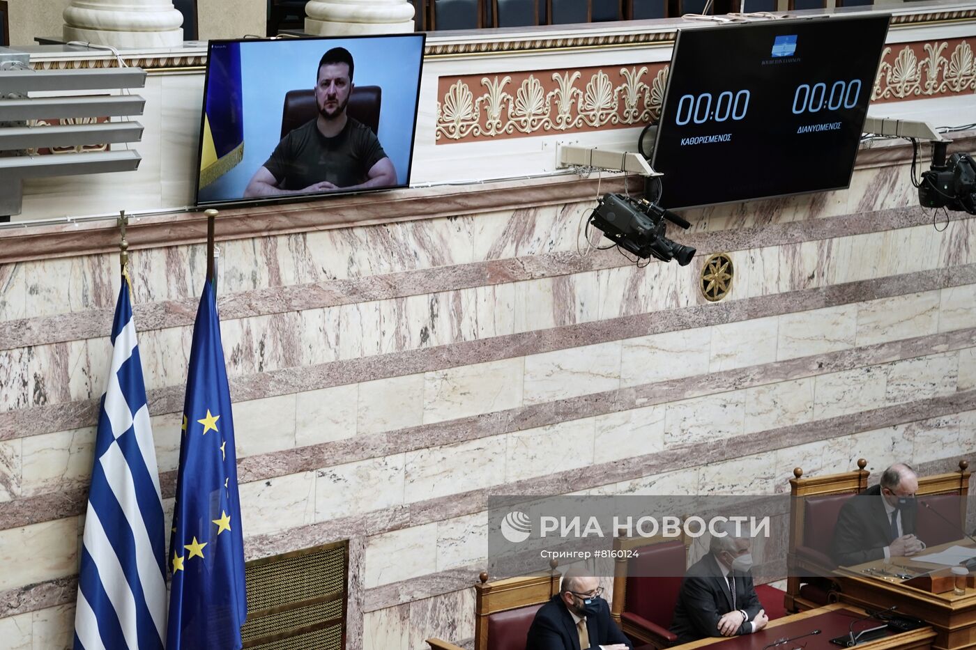 Выступление В. Зеленского перед парламентом в Греции