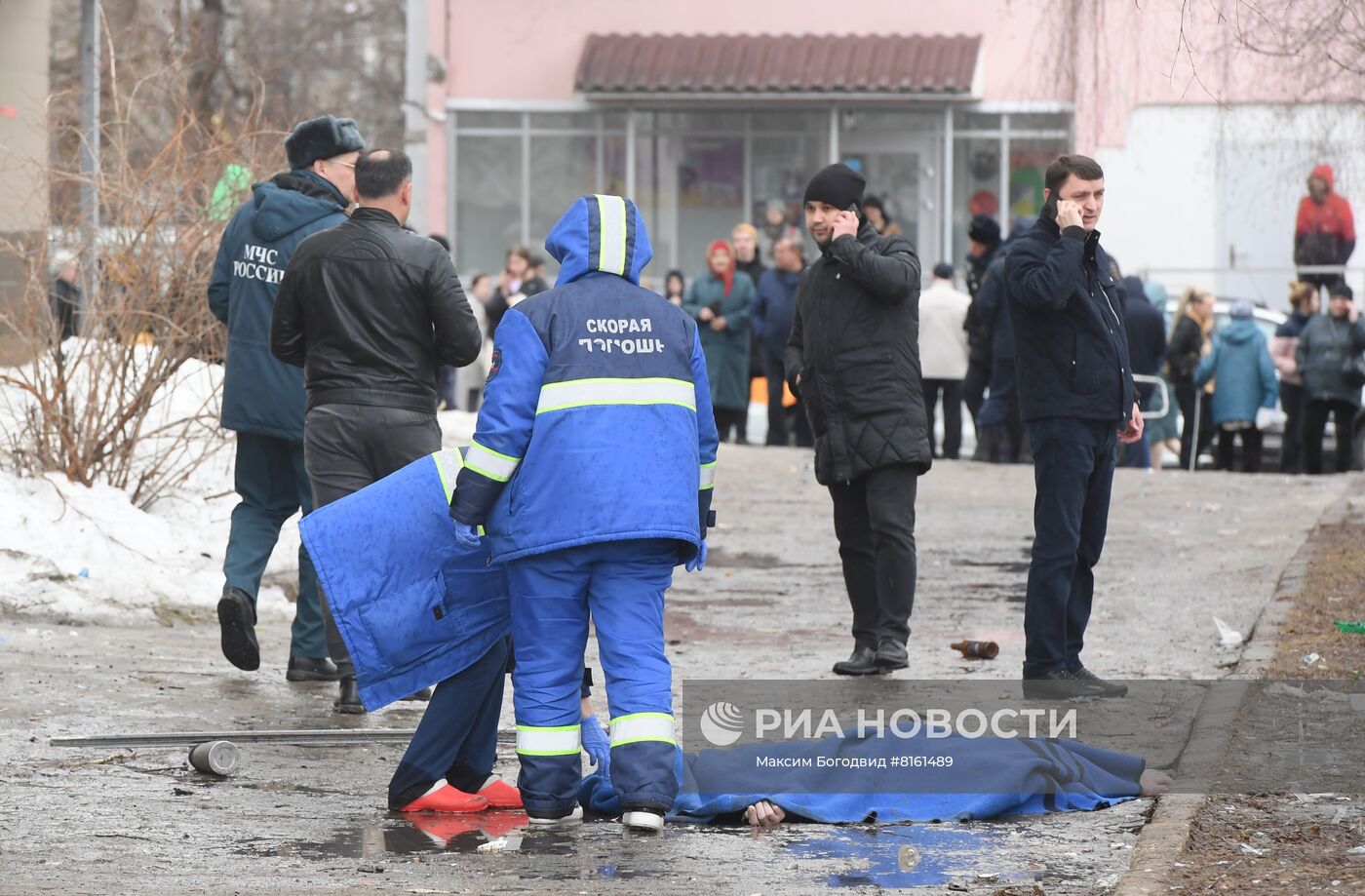 Взрыв газа в жилом доме в Казани | РИА Новости Медиабанк