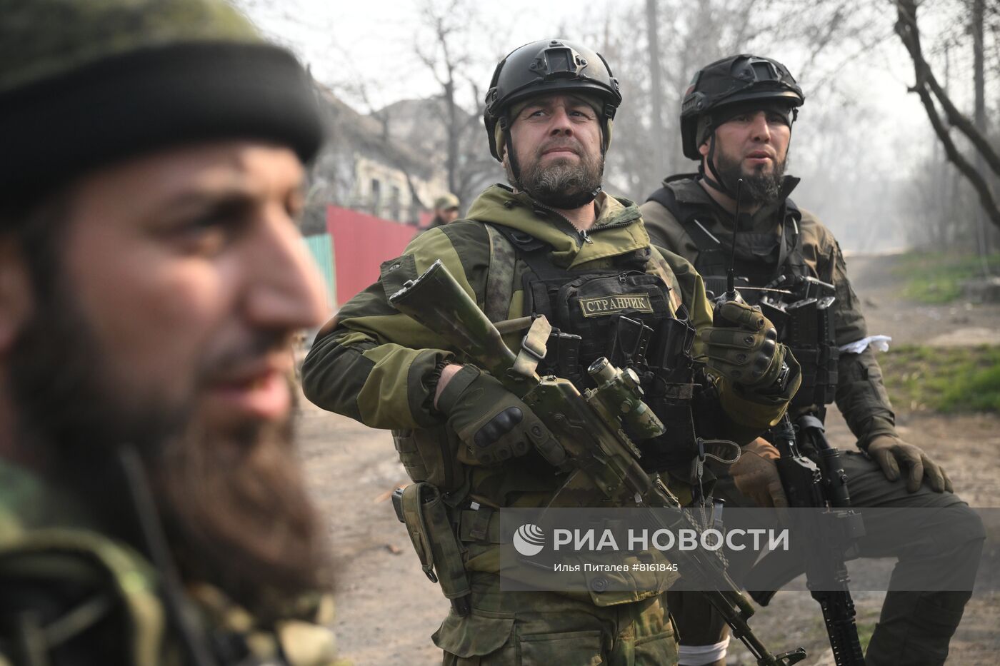 Бойцы спецназа МВД Чечни в Мариуполе