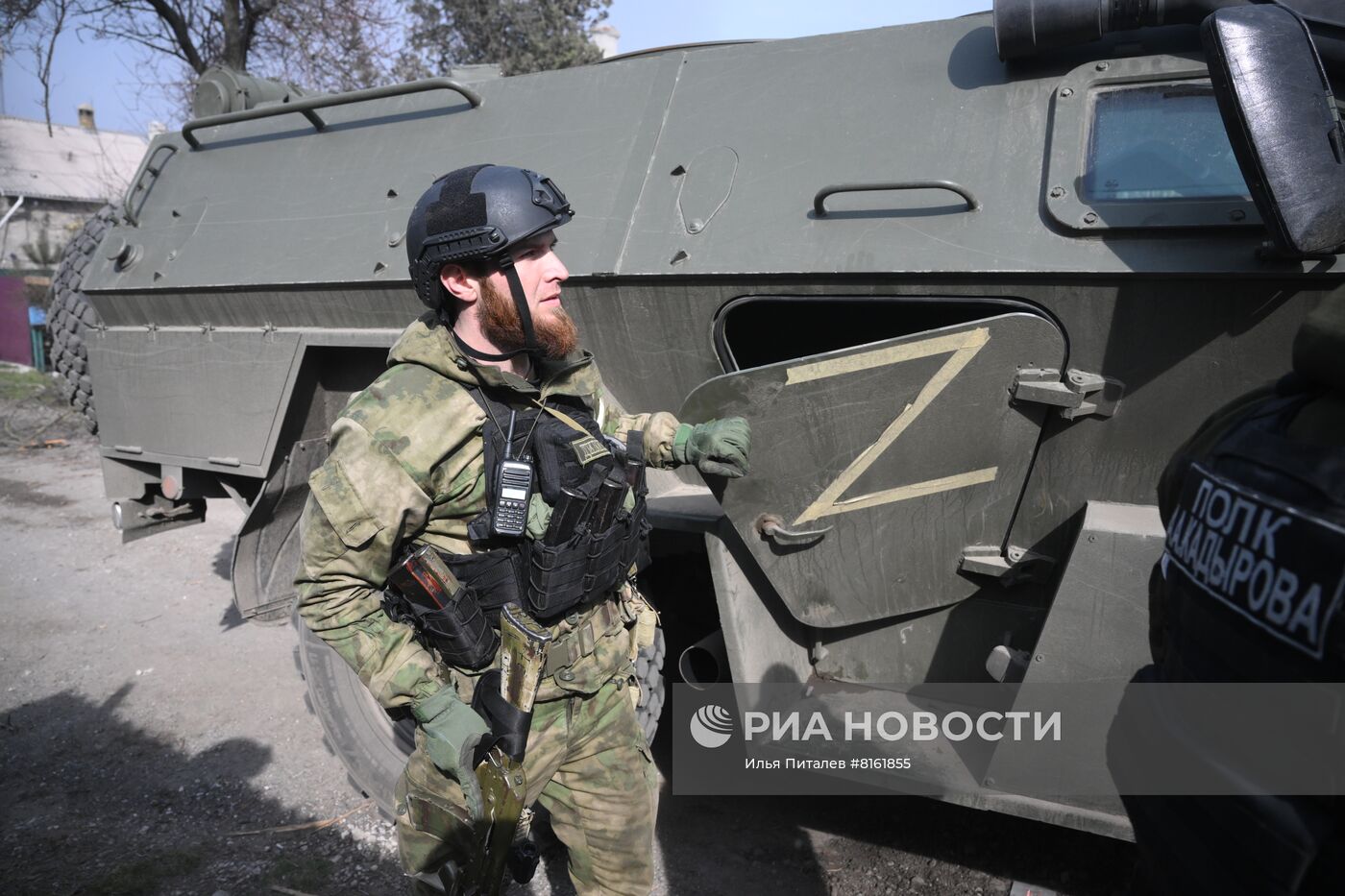 Бойцы спецназа МВД Чечни в Мариуполе