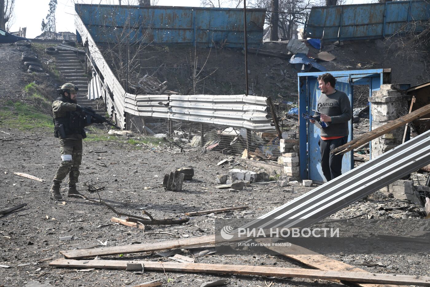 Бойцы спецназа МВД Чечни в Мариуполе