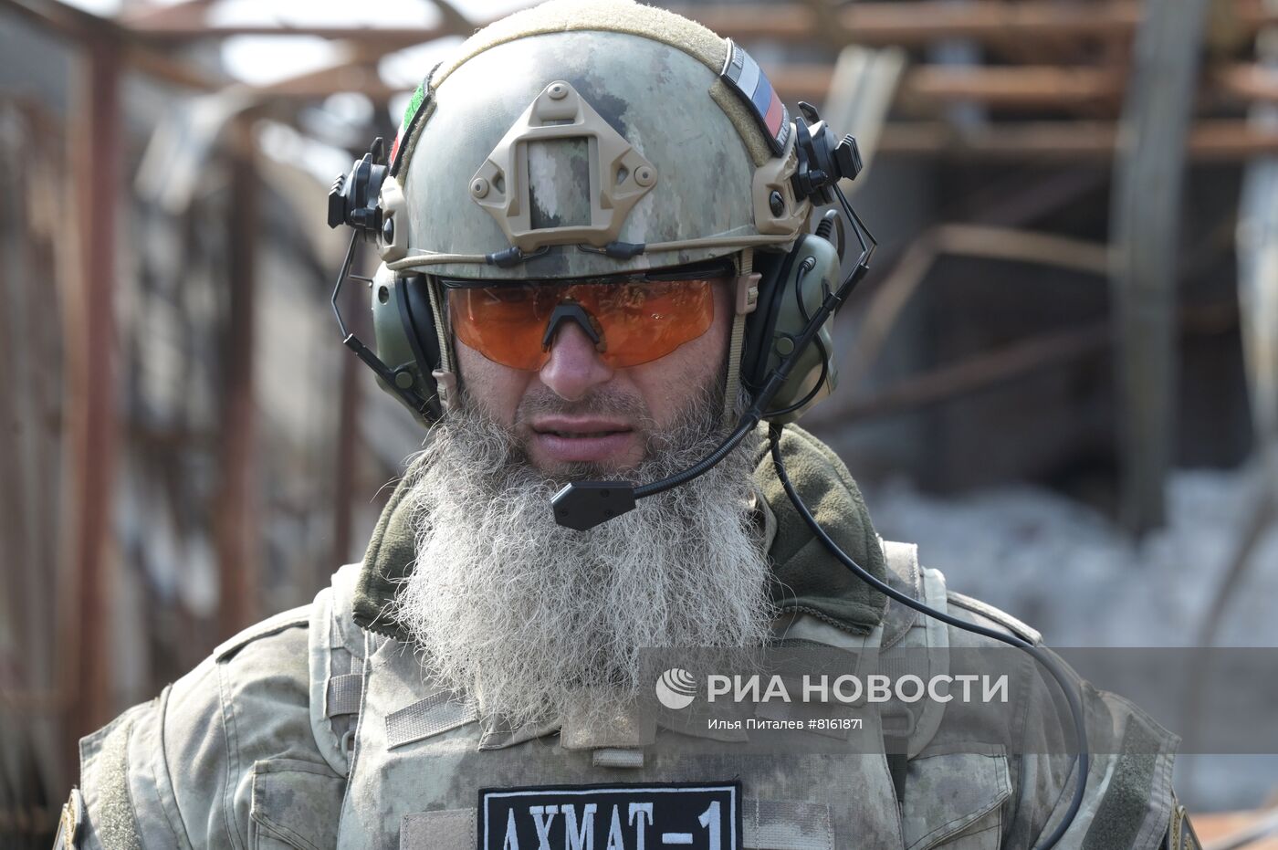 Бойцы спецназа МВД Чечни в Мариуполе