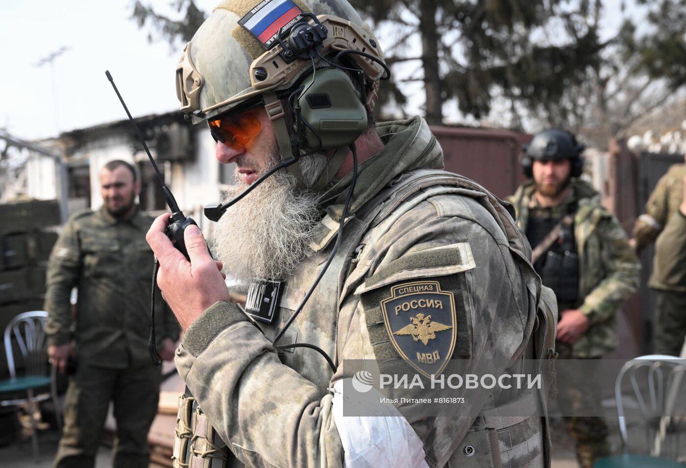 Бойцы спецназа МВД Чечни в Мариуполе