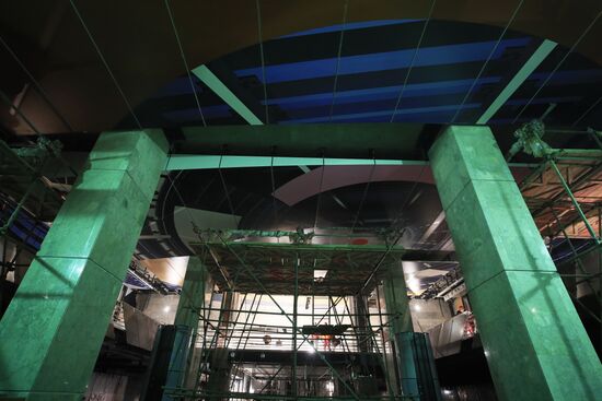 Строительство станции БКЛ "Сокольники"