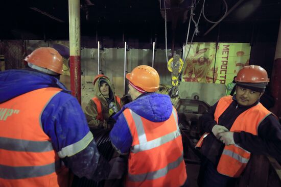 Строительство станции БКЛ "Сокольники"