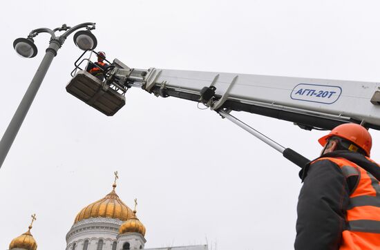 Весеннее благоустройство Москвы