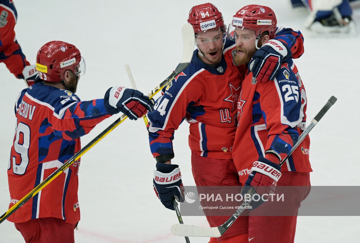 Хоккей. КХЛ. Матч ЦСКА - СКА