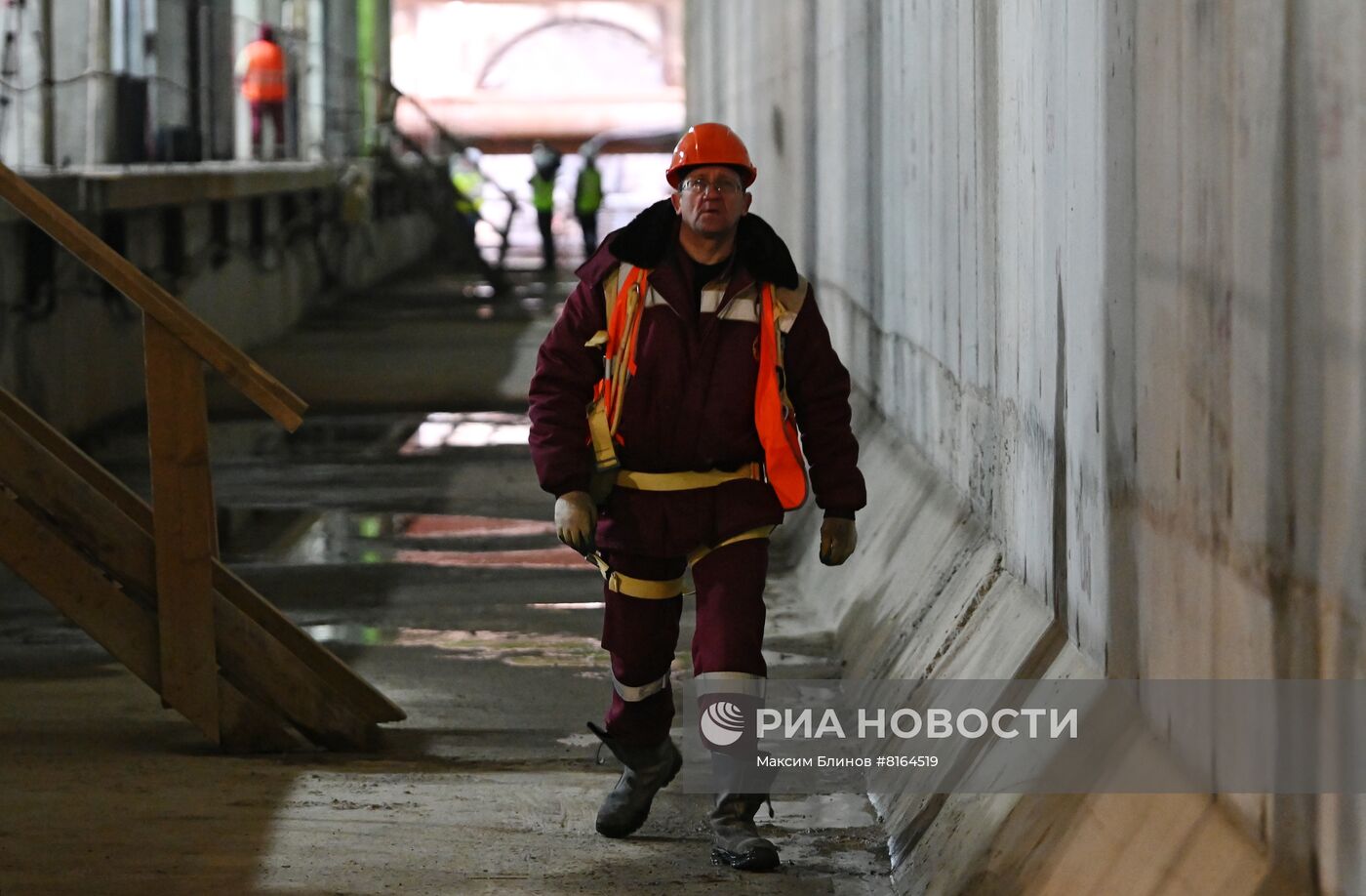 Строительство станции метро "Яхромская" 