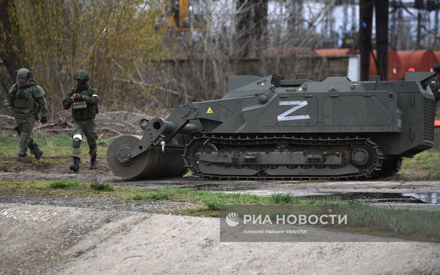 Разминирование теплоэлектростанции в Счастье в ЛНР