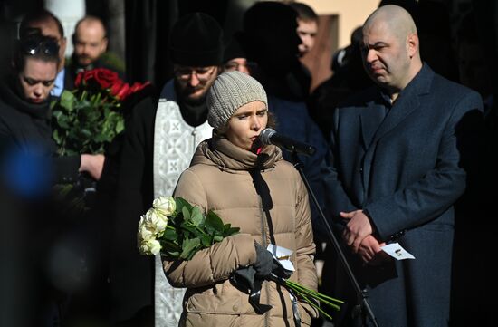 Мероприятие памяти  Владимира Жириновскому на Новодевичьем кладбище