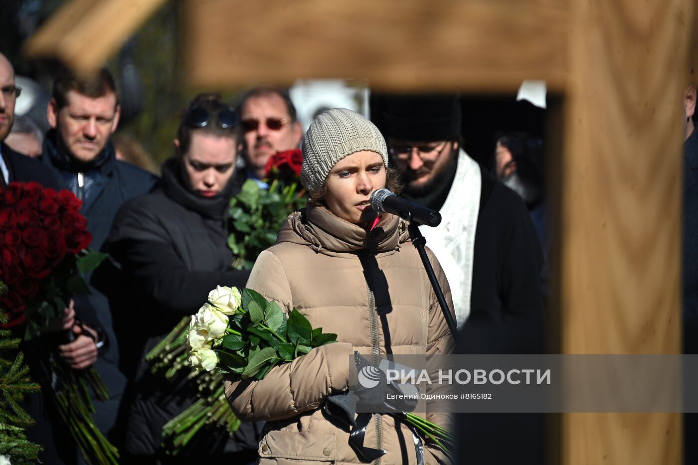 Мероприятие памяти  Владимира Жириновскому на Новодевичьем кладбище