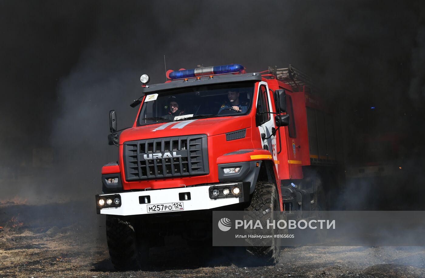 Учения МЧС по предупреждению природных пожаров
