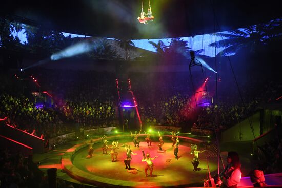 Празднование Всемирного дня цирка в Москве 