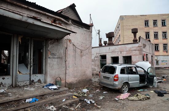 Мариупольский металлургический комбинат имени Ильича после освобождения от националистов