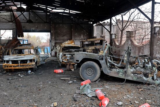 Мариупольский металлургический комбинат имени Ильича после освобождения от националистов