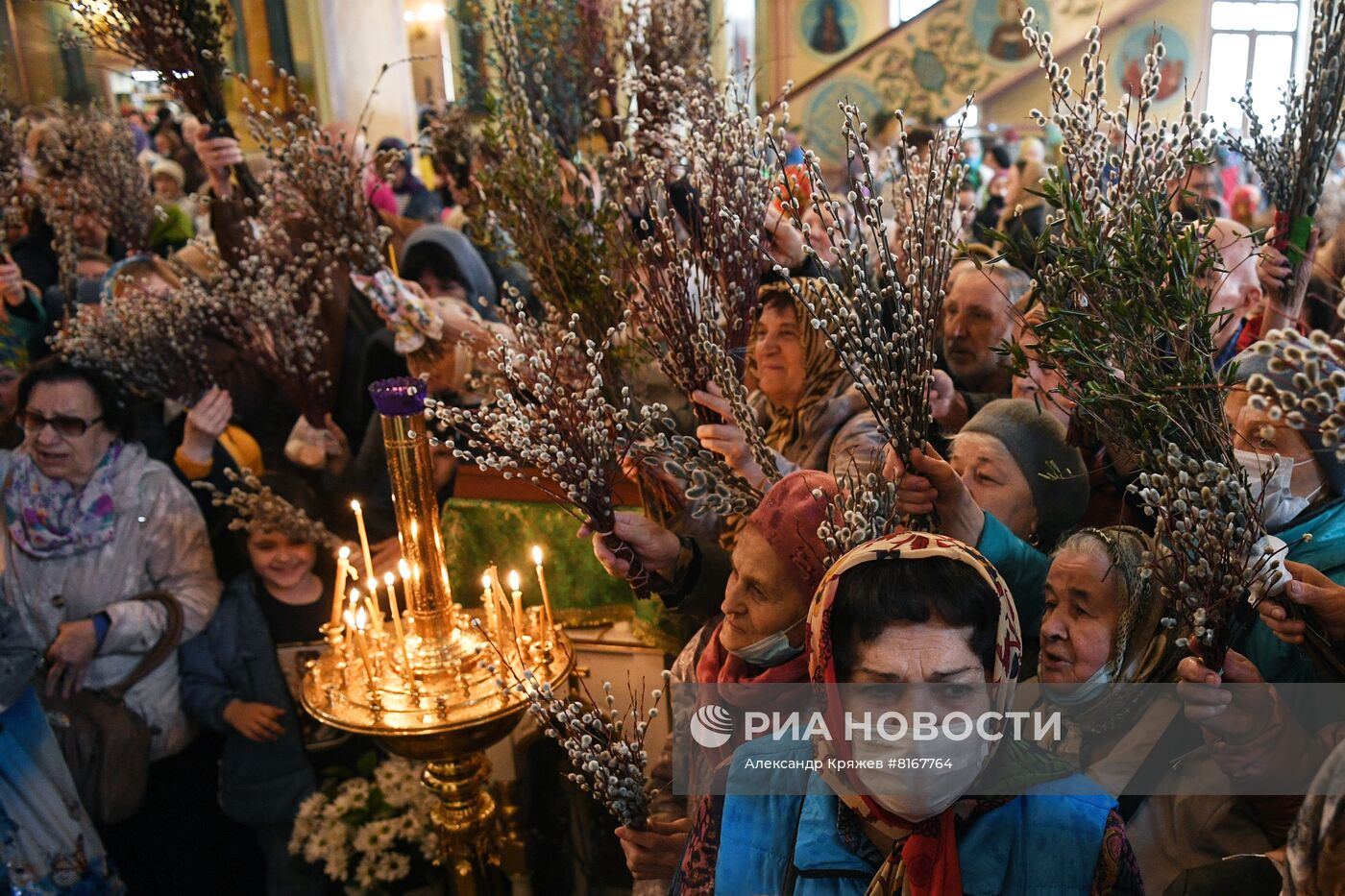 Вербное воскресенье в регионах России