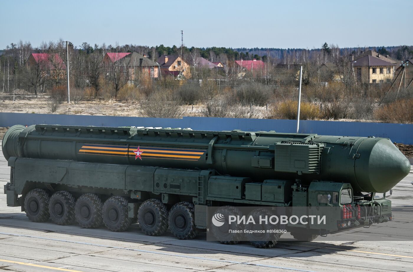 Совместная репетиция парада Победы на полигоне Алабино