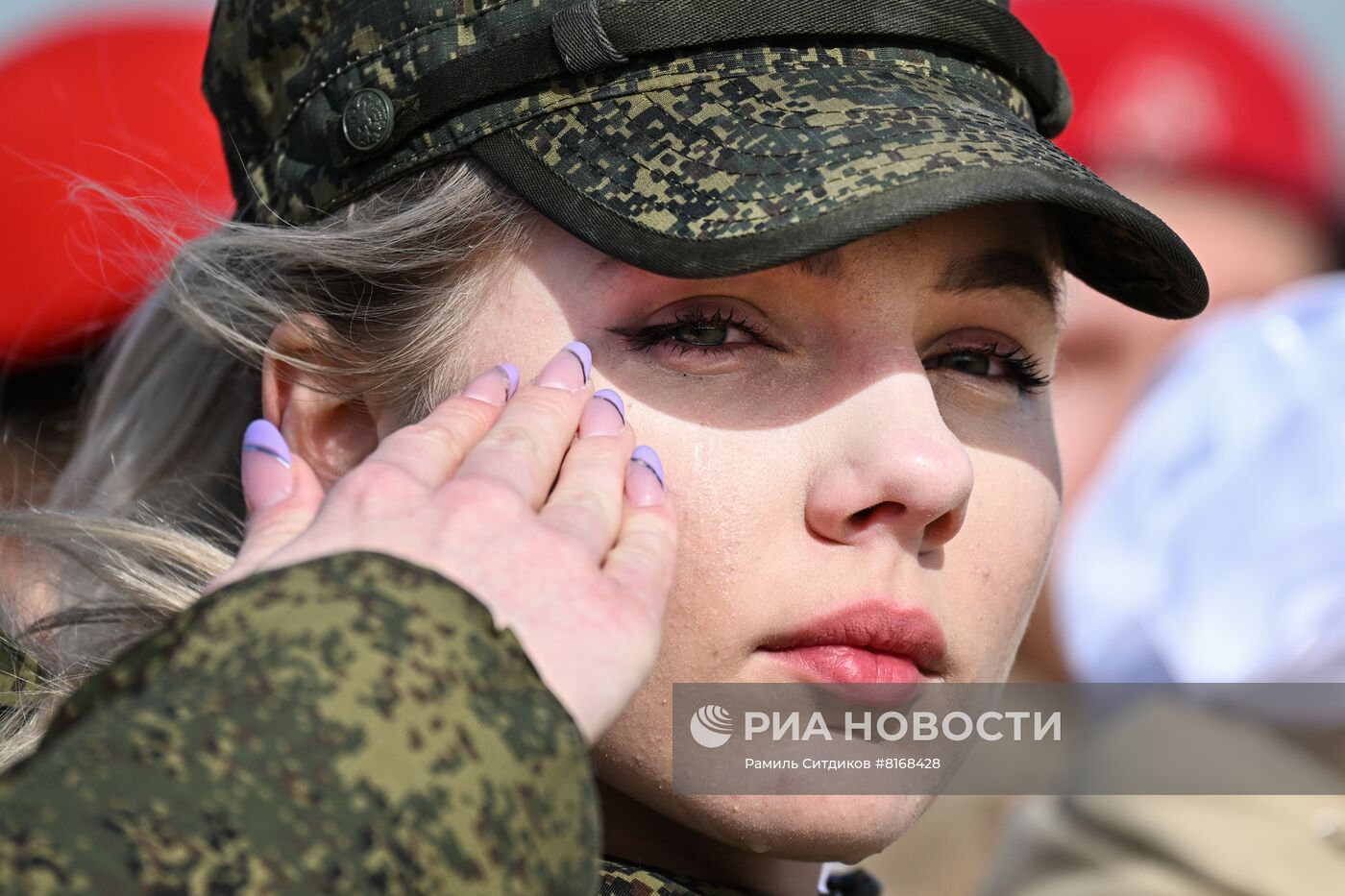 Совместная репетиция парада Победы на полигоне Алабино