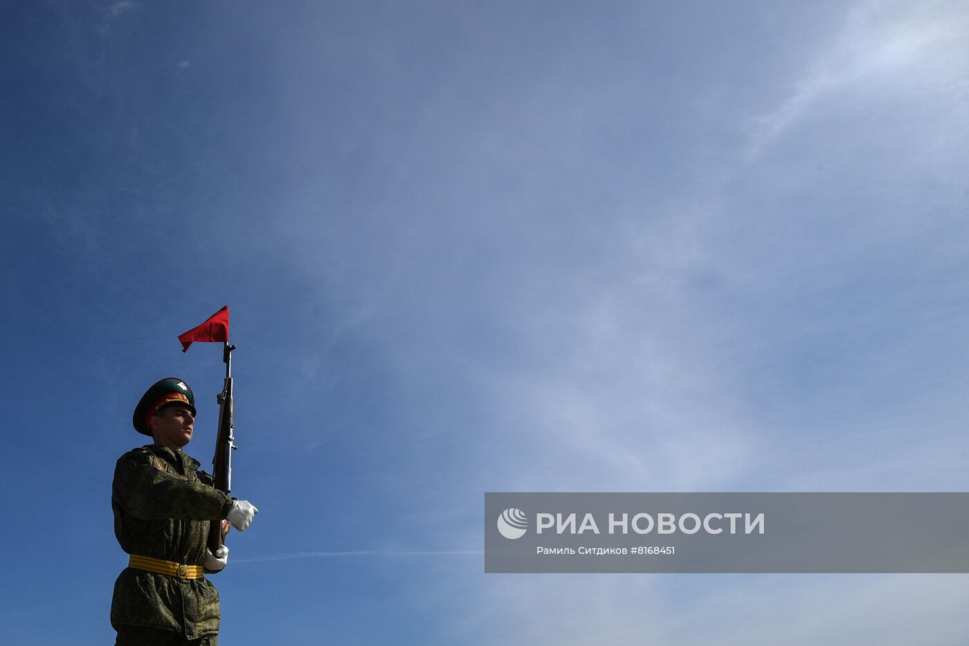 Совместная репетиция парада Победы на полигоне Алабино 