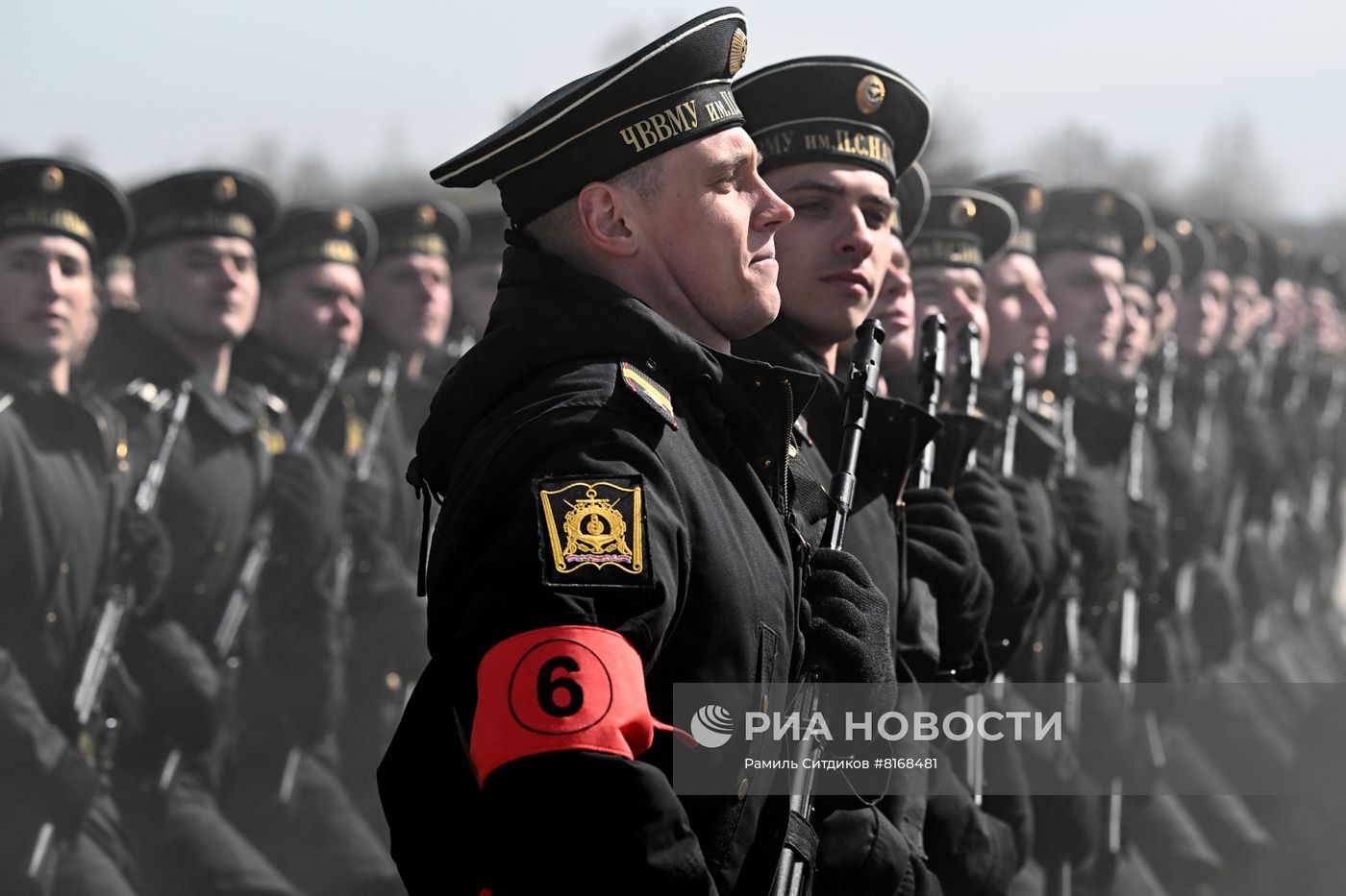 Совместная репетиция парада Победы на полигоне Алабино 