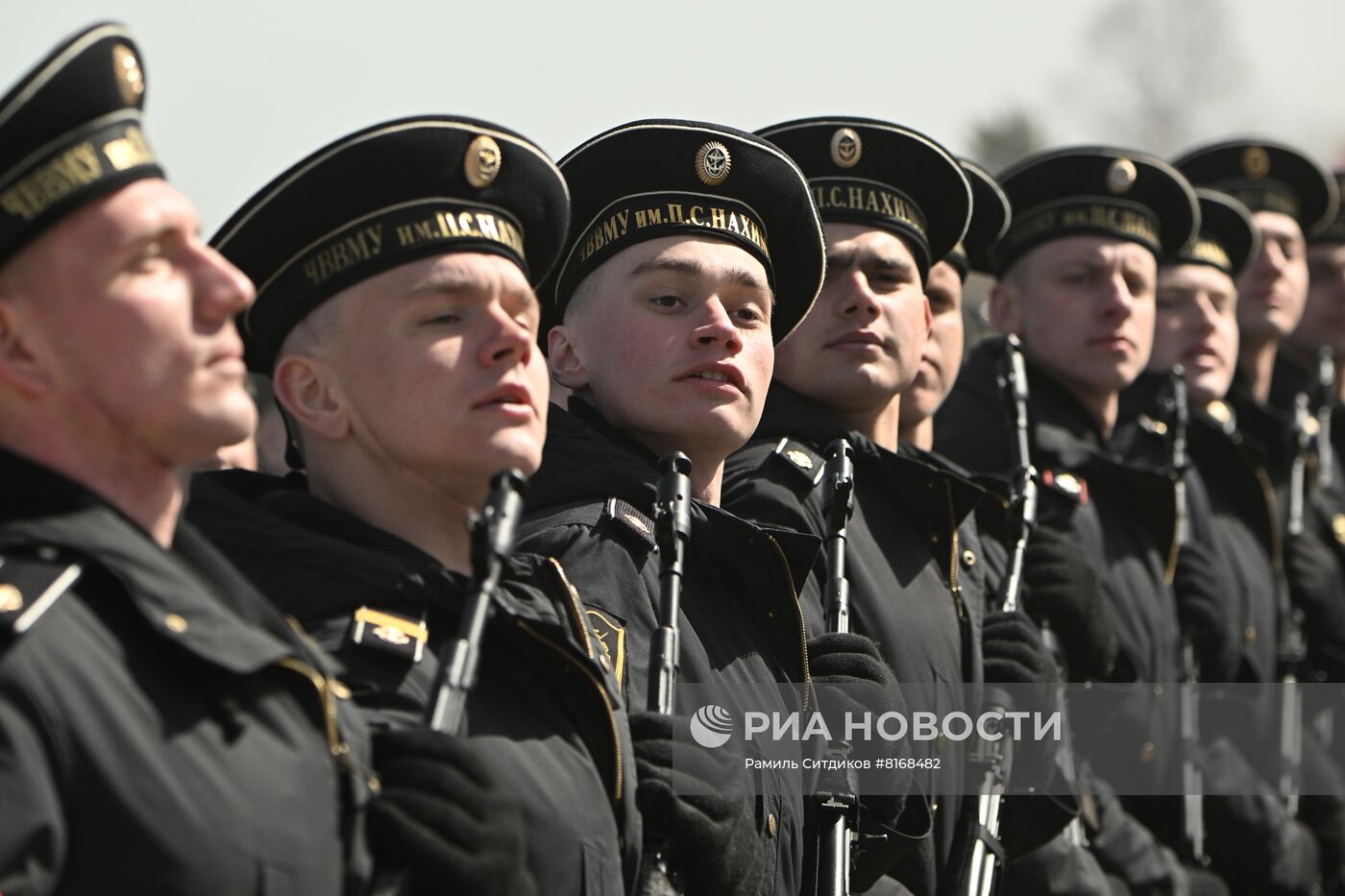 Совместная репетиция парада Победы на полигоне Алабино 