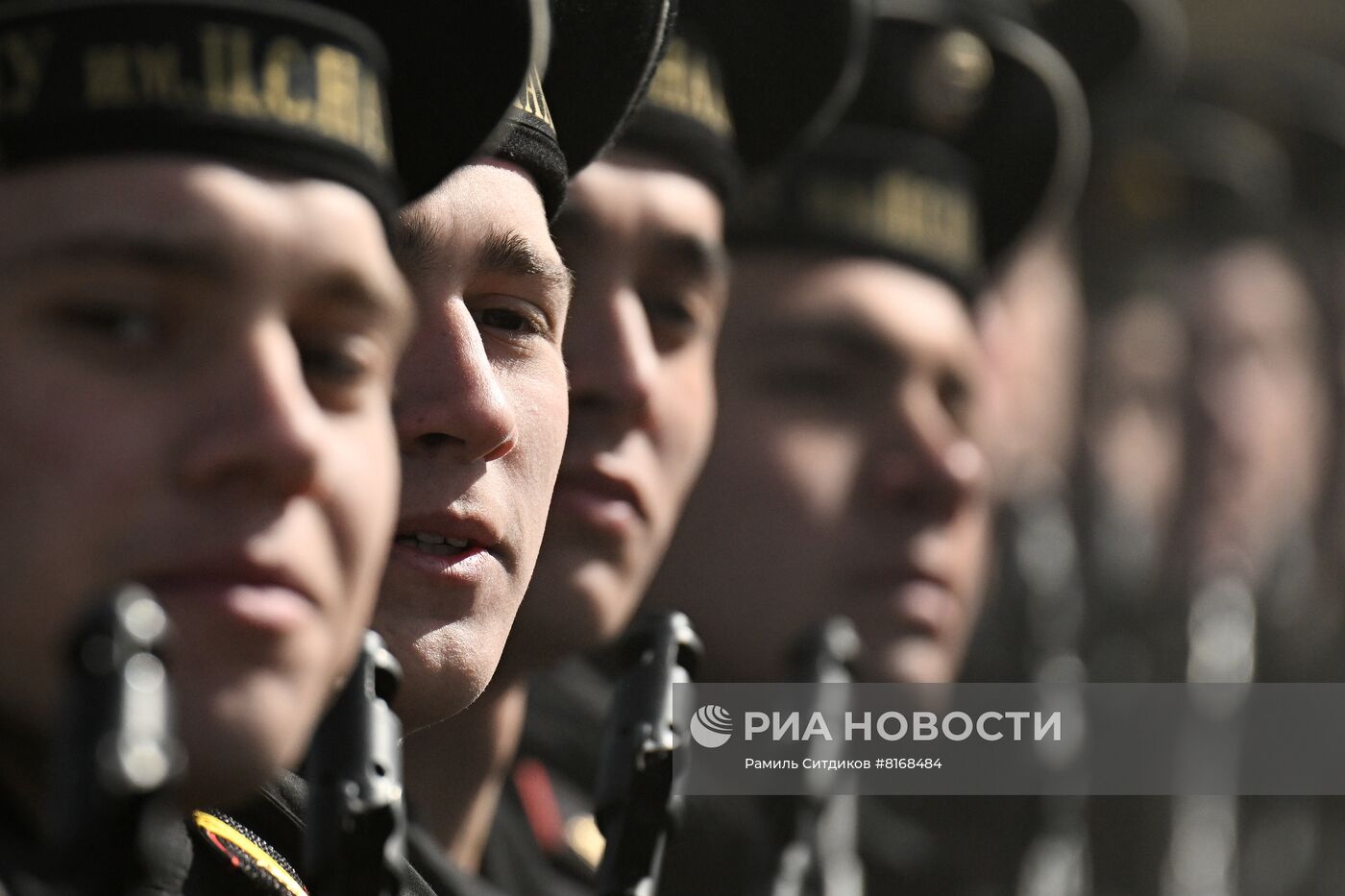 Совместная репетиция парада Победы на полигоне Алабино 