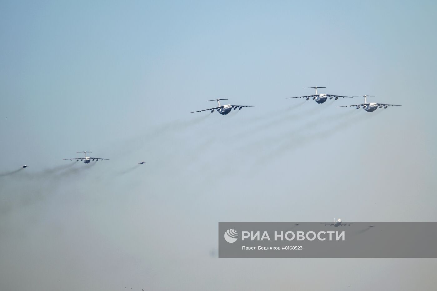 Репетиция воздушной части парада Победы