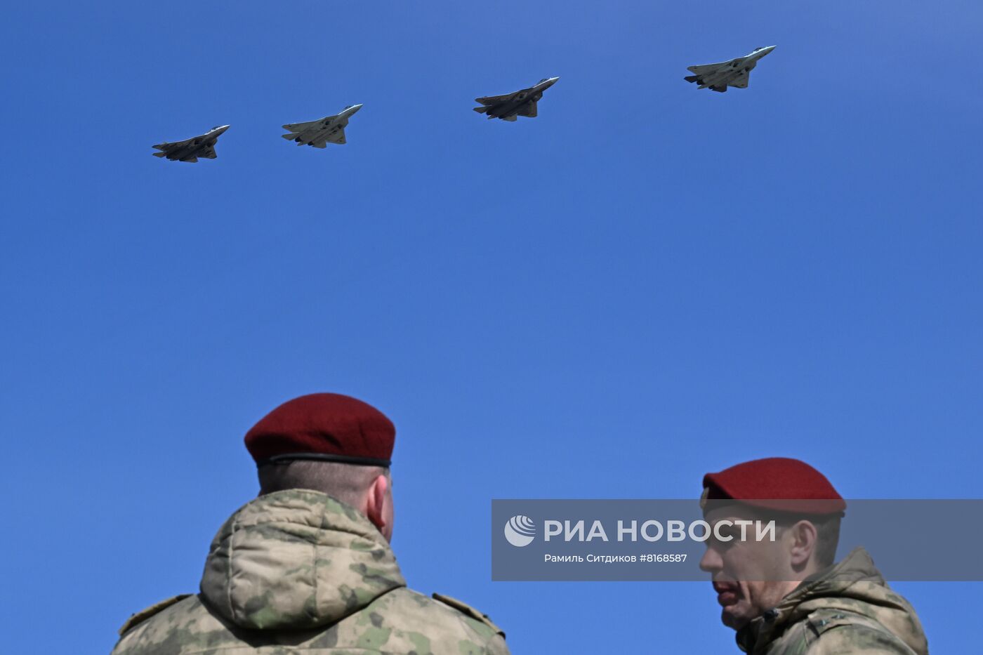 Репетиция воздушной части парада Победы