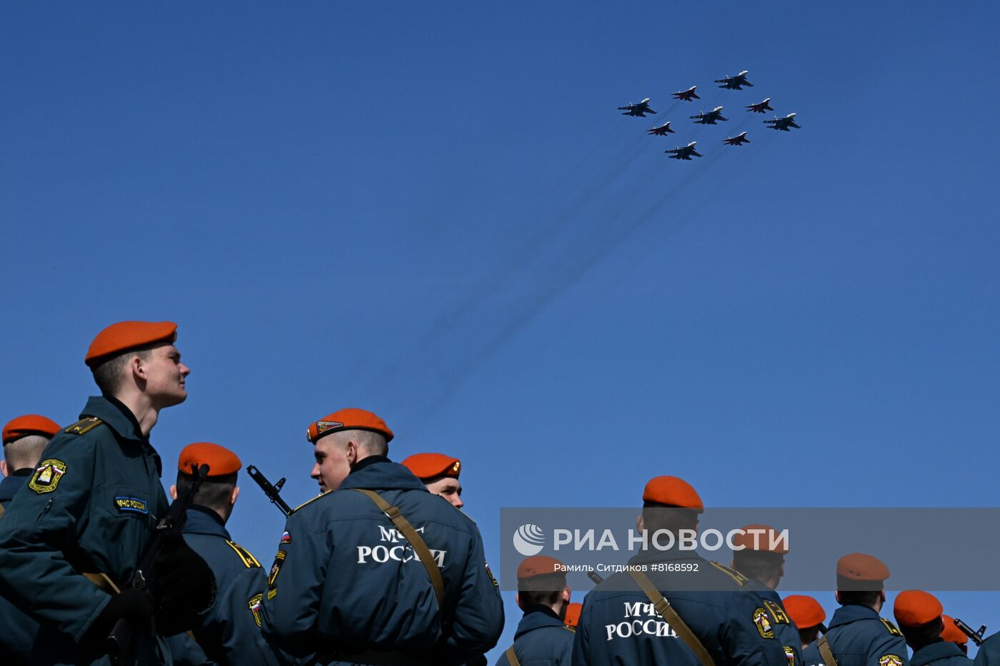 Репетиция воздушной части парада Победы