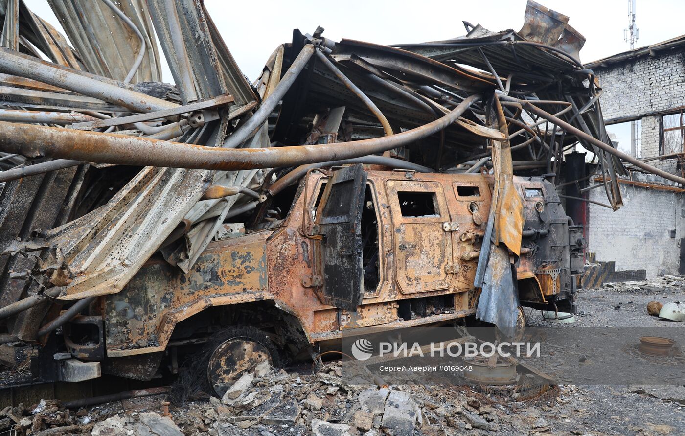 Комбинат имени Ильича в Мариуполе после освобождения от боевиков