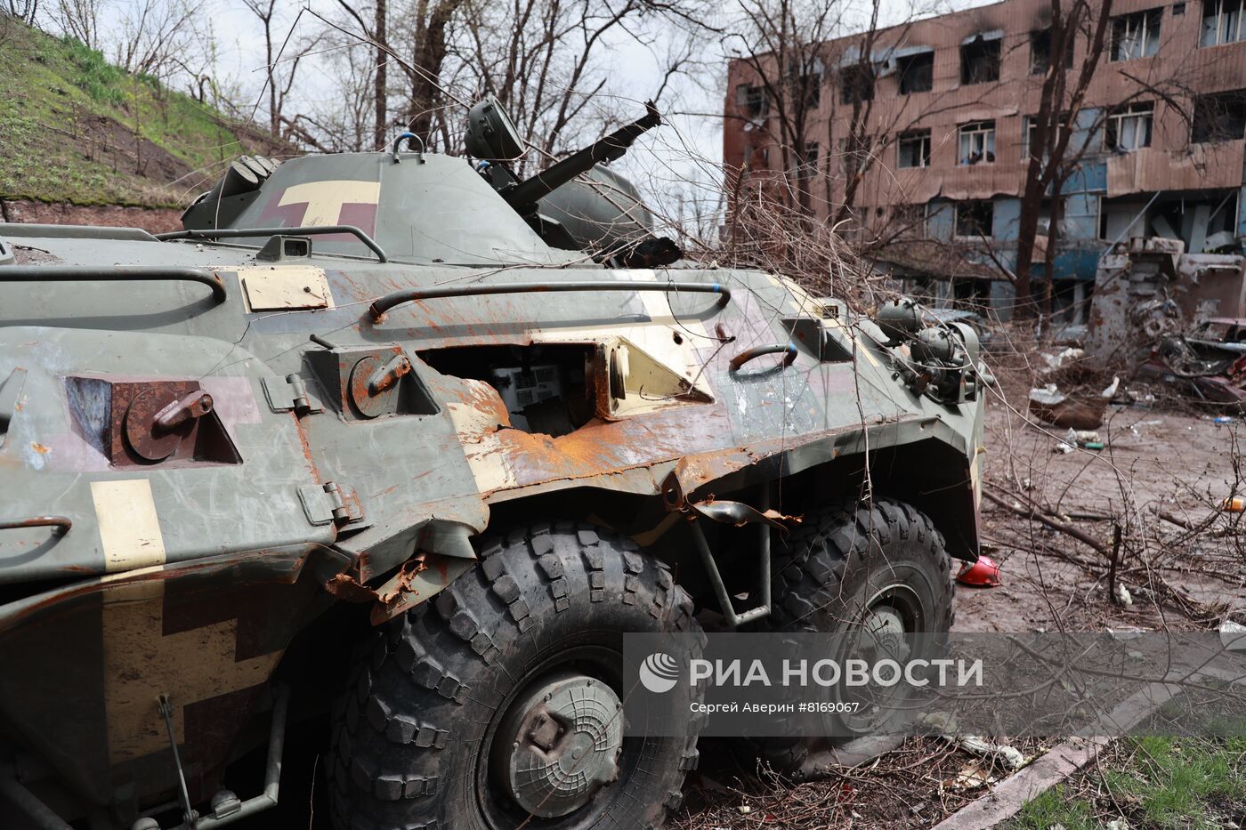 Комбинат имени Ильича в Мариуполе после освобождения от боевиков