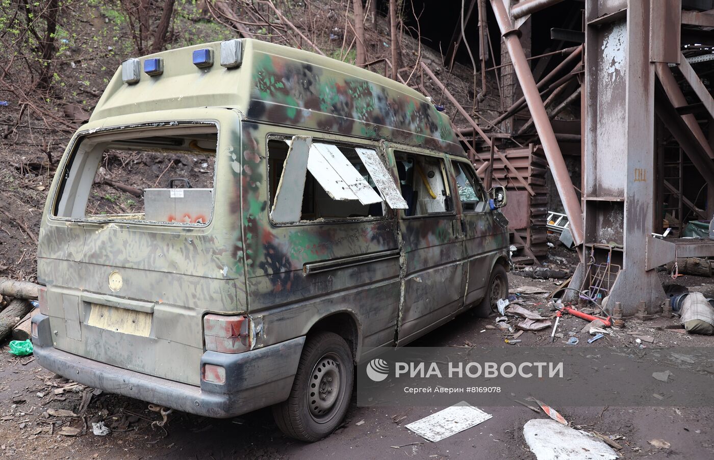 Комбинат имени Ильича в Мариуполе после освобождения от боевиков