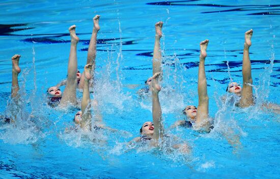 Синхронное плавание. Чемпионат России. Группа. Техническая программа