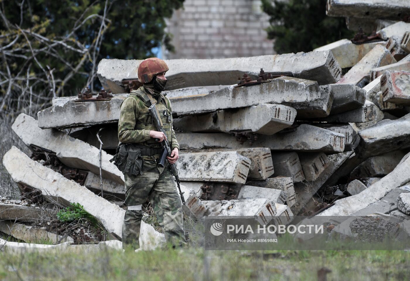 Военнослужащие Росгвардии в Херсонской области