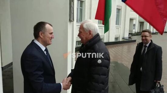 Встреча  посла РФ в Белоруссии Бориса Грызлова с председателем Могилевского облисполкома Анатолием Исаченко