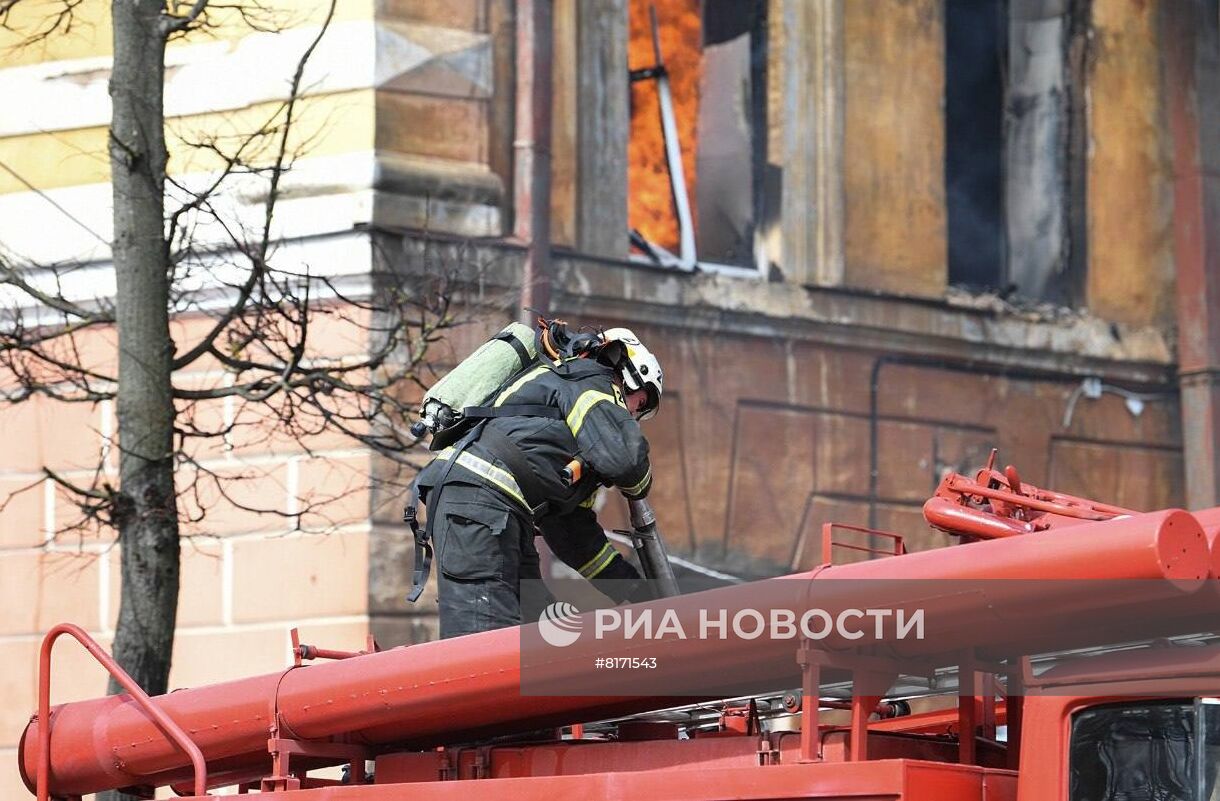 Пожар в оборонном НИИ в Твери