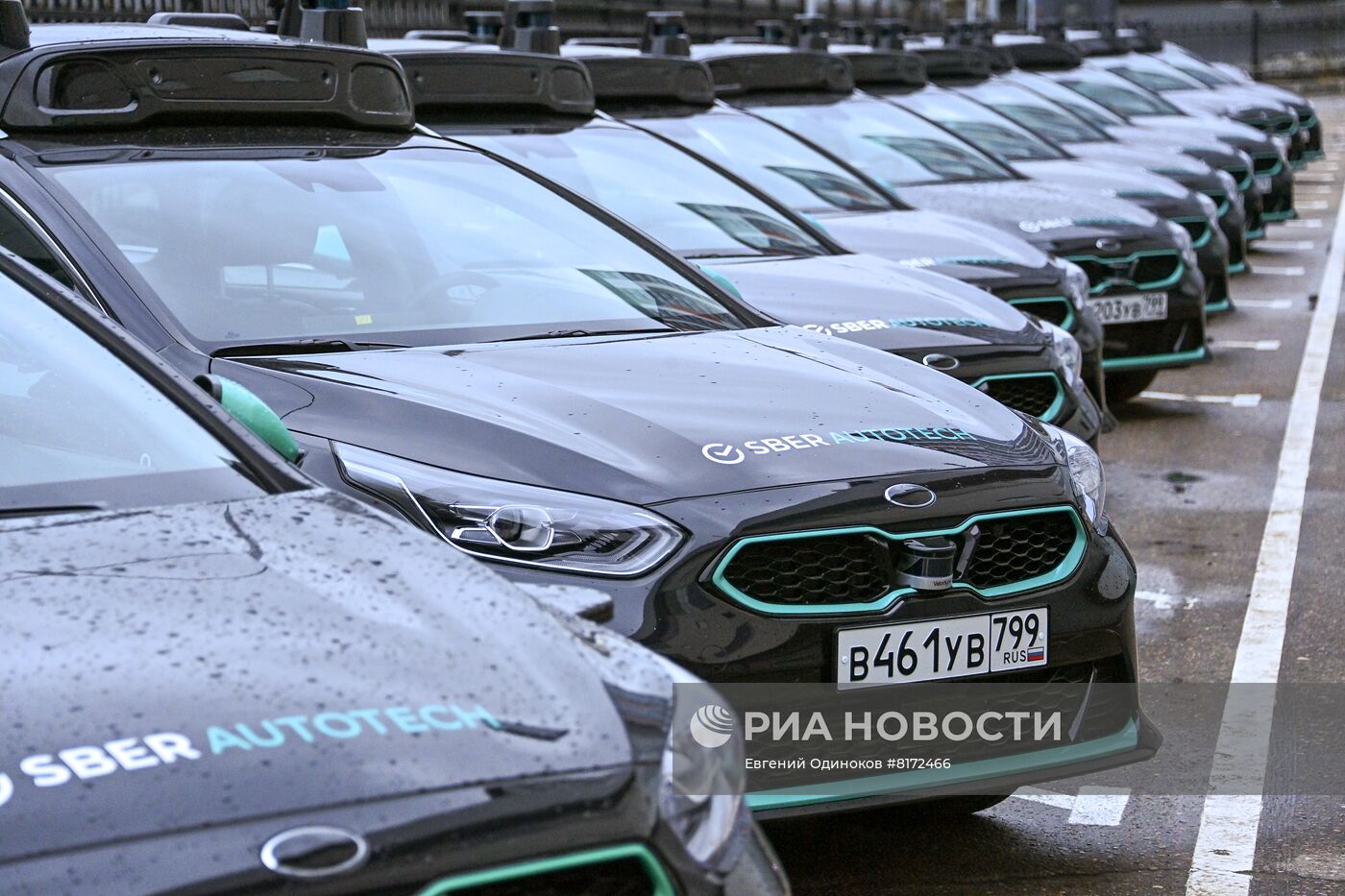 Работа беспилотного автомобиля Sberautotech в Москве