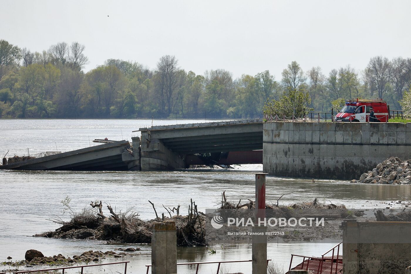 Обрушение плотины на Фёдоровском гидроузле